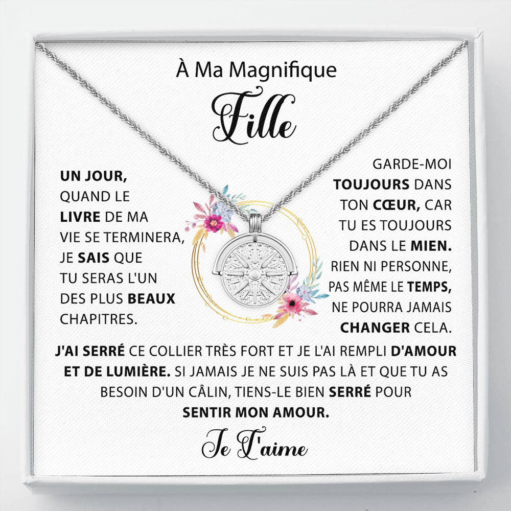 À ma Fille - Toujours briller - Collier soleil