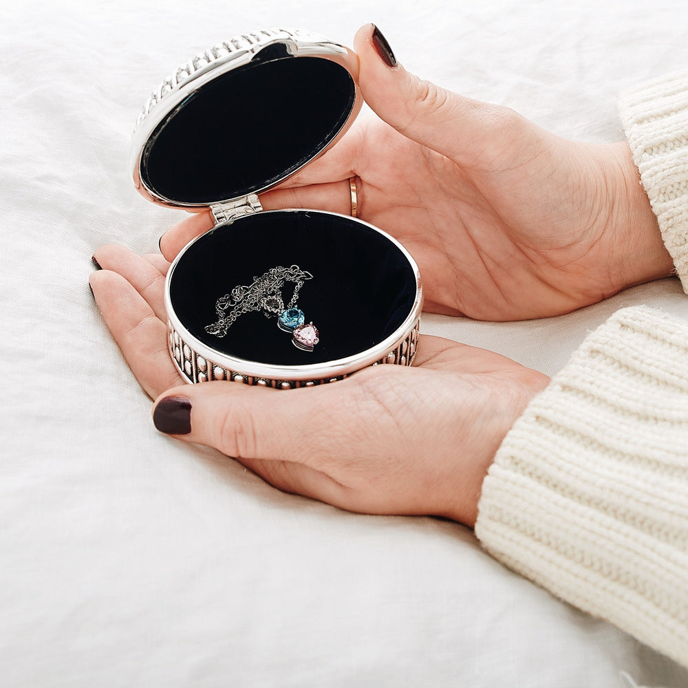 Collier de pierres de naissance Luxus - Coeur d'infini - Or