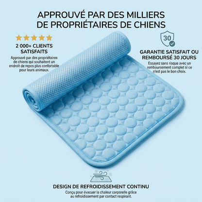 Le tapis qui reste frais - même après des heures sous votre chien.