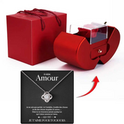 À mon Amour - Collier rose pour toujours