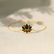 À ma Fille - Bracelet Lotus d'amour