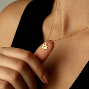 Bracelet prénom imprimé patte - Or