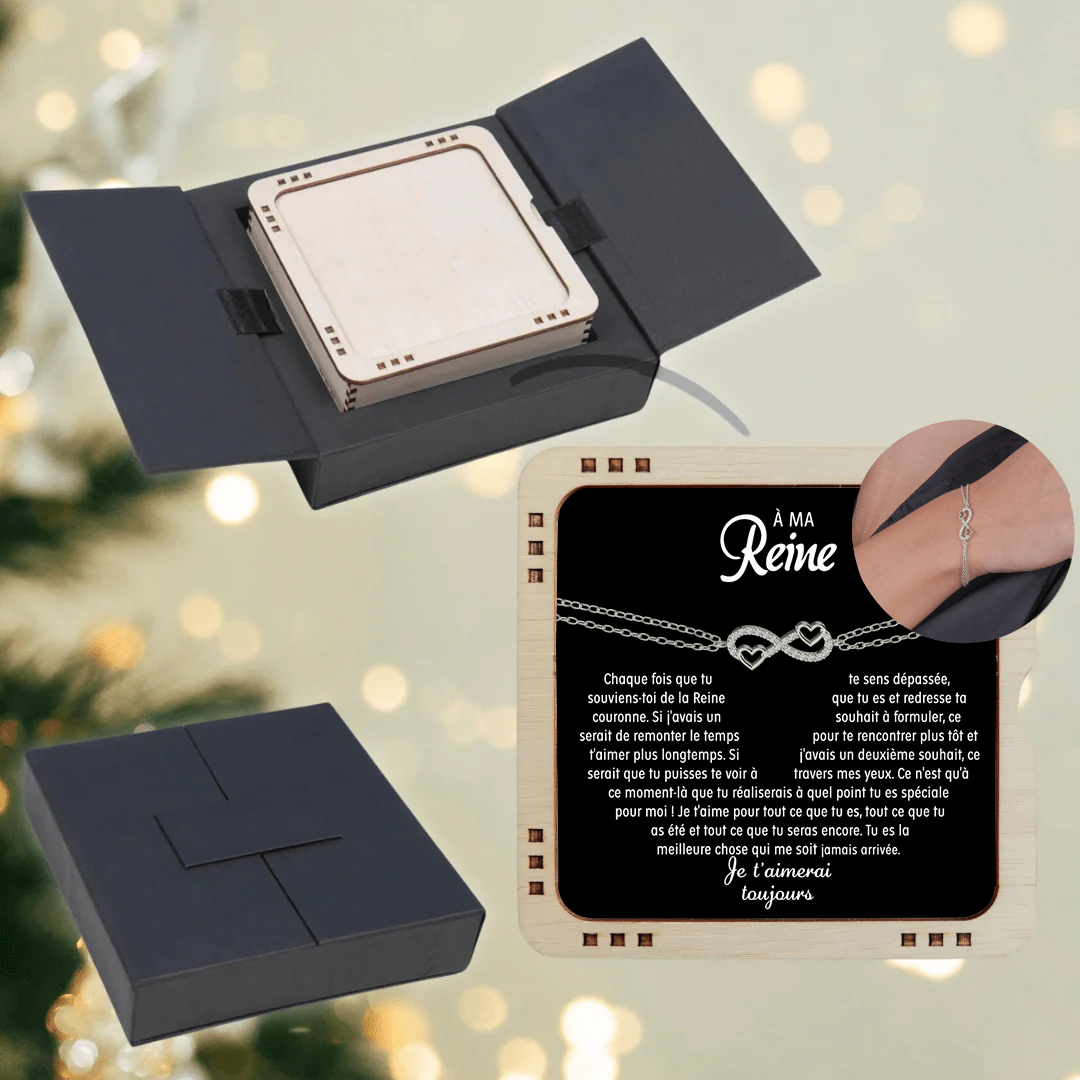 À mon âme sœur - Bracelet coeurs d'amour - Or