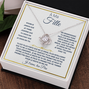 À ma fille - Collier Noeud d'Amour