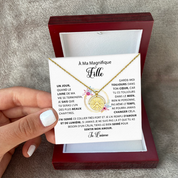 À ma Fille - Toujours briller - Collier soleil