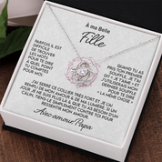 À ma Fille - Collier nœud First Breath, de papa