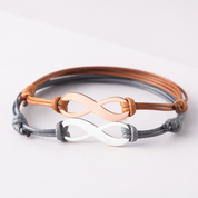 Bracelet infini - À mon Fils ou à ma Fille - Or Rose