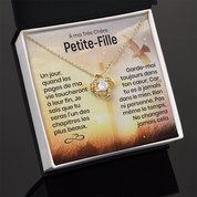 À ma Petite-Fille - Message qui fait fondre le cœur - Collier nœud