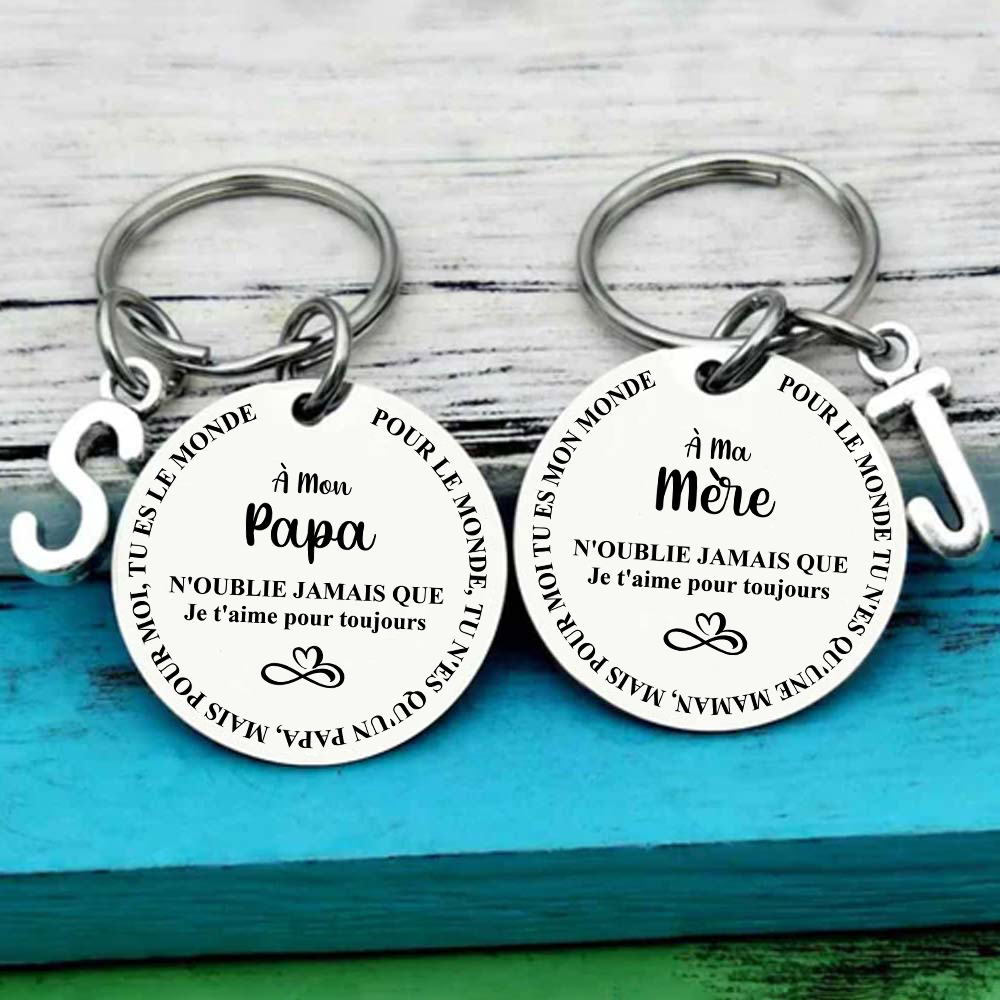 À ma mère/mon père – Porte-clés de famille
