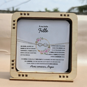 À ma Fille - Bracelet coeurs d'amour