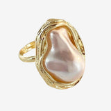 Adjustable Pearl Ring
