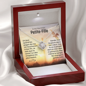 À ma Petite-Fille - Message qui fait fondre le cœur - Collier nœud