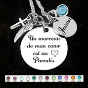 Un morceau de mon coeur - Collier commémoratif - Or Rose