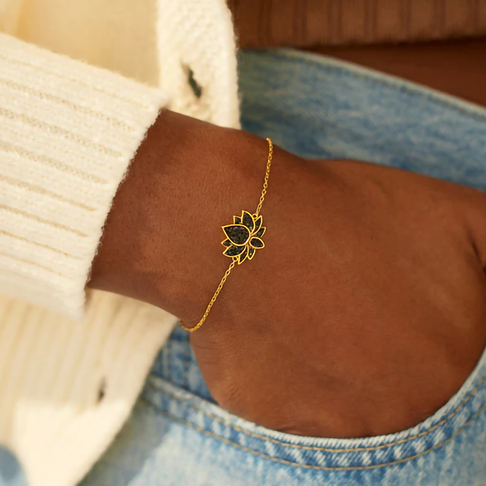 À ma Fille - Bracelet Lotus d'amour