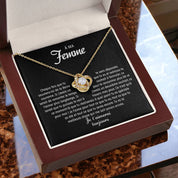 À ma Femme - Collier noeud d'amour - Or
