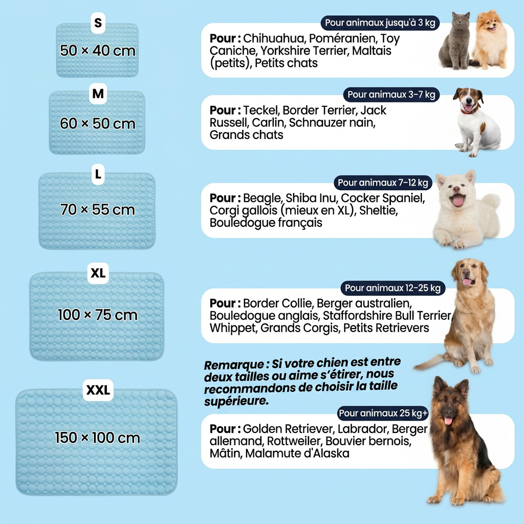 Le tapis qui reste frais - même après des heures sous votre chien.