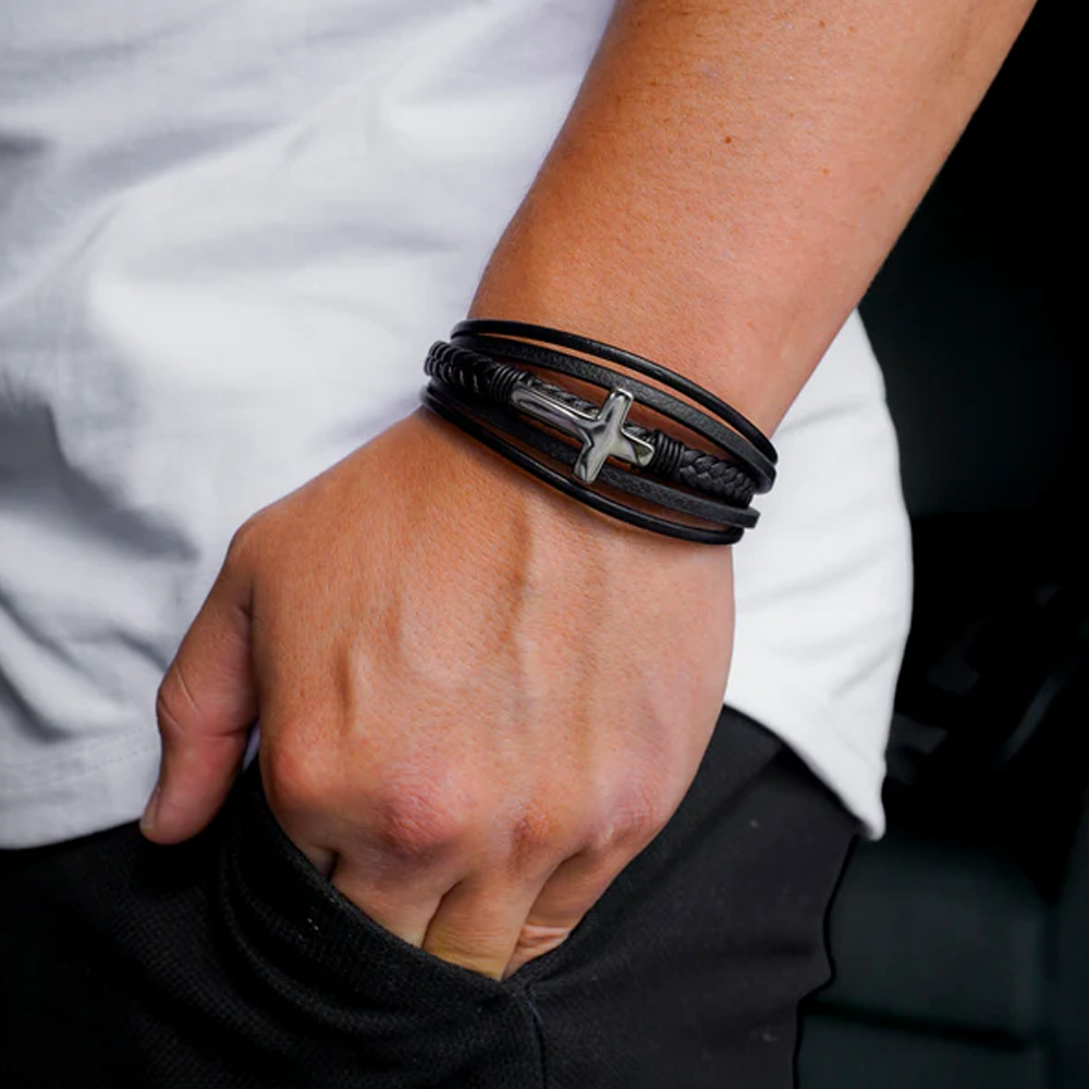 À mon Petit-Fils - Bracelet de la Foi du Gardien Éternel