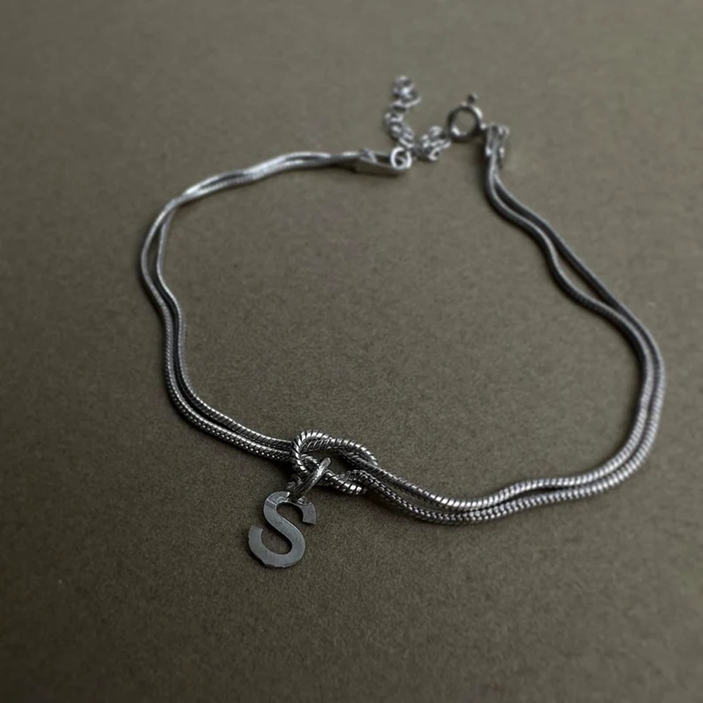 À ma Fille - Bracelet noeud d'amour - Or Rose