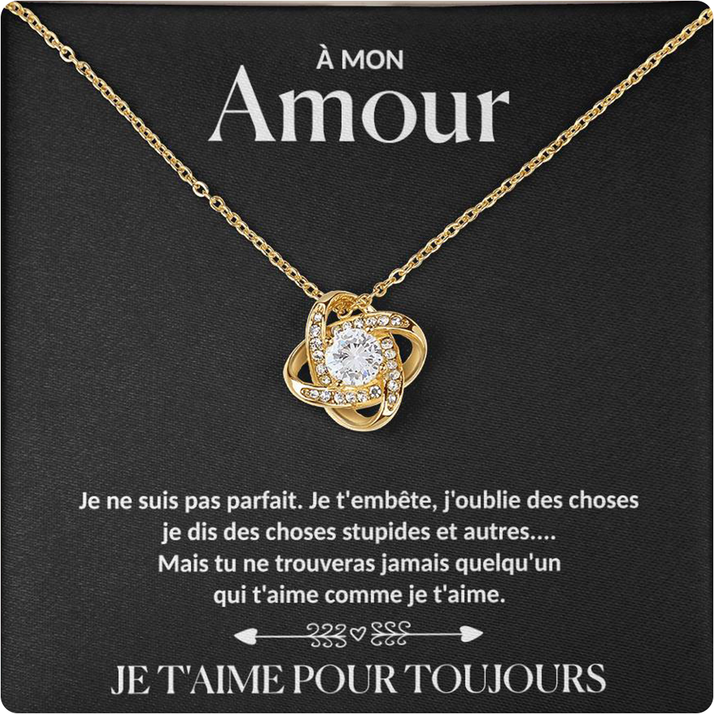 À mon Amour - Collier rose pour toujours