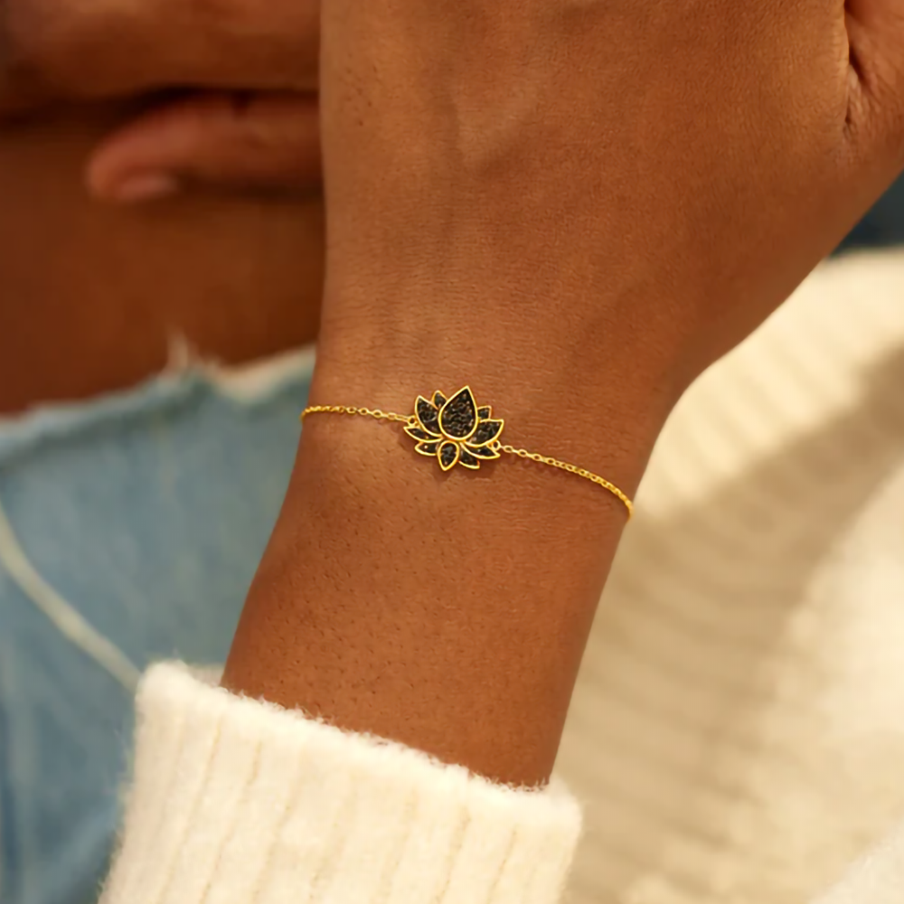 À ma Fille - Bracelet Lotus d'amour