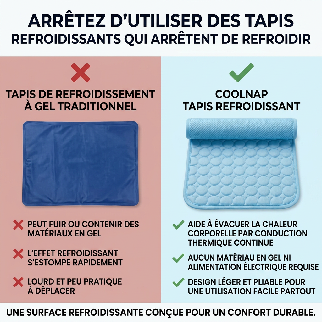 Le tapis qui reste frais - même après des heures sous votre chien.