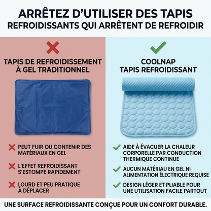 Le tapis qui reste frais - même après des heures sous votre chien.