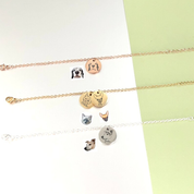 Bracelet portrait d'animal de compagnie - Or Rose