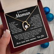 À ma Maman bien-aimée - Collier cœur