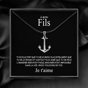 À mon Fils - Pendentif ancre