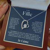 À ma Fille - Collier coeur