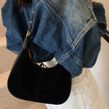 Élodie Shoulder Suede Bag