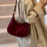 Élodie Shoulder Suede Bag