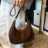 Élodie Shoulder Suede Bag