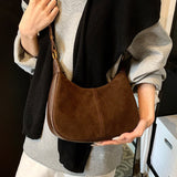 Élodie Shoulder Suede Bag