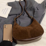 Élodie Shoulder Suede Bag