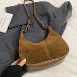 Élodie Shoulder Suede Bag