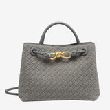 Sabine Woven Suede Bag Small
