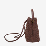 Sabine Woven Suede Bag Small
