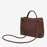Sabine Woven Suede Bag Small