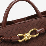 Sabine Woven Suede Bag Small