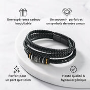 Bracelet À Mon Fils - Lien Indestructible Gravé