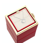 Deux coeurs imbriqués - Collier personnalisé - Or