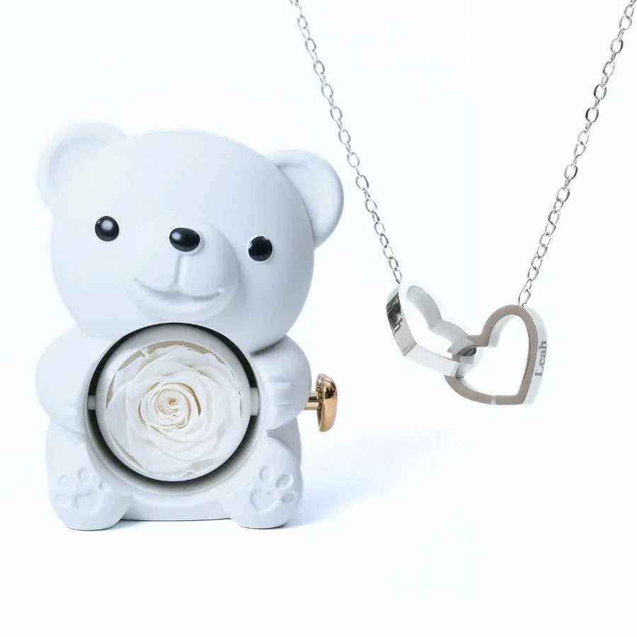 Ours Éternel & Collier Personnalisé - Le cadeau préféré des Mamans