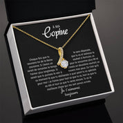 À ma Copine- Collier pendentif amour
