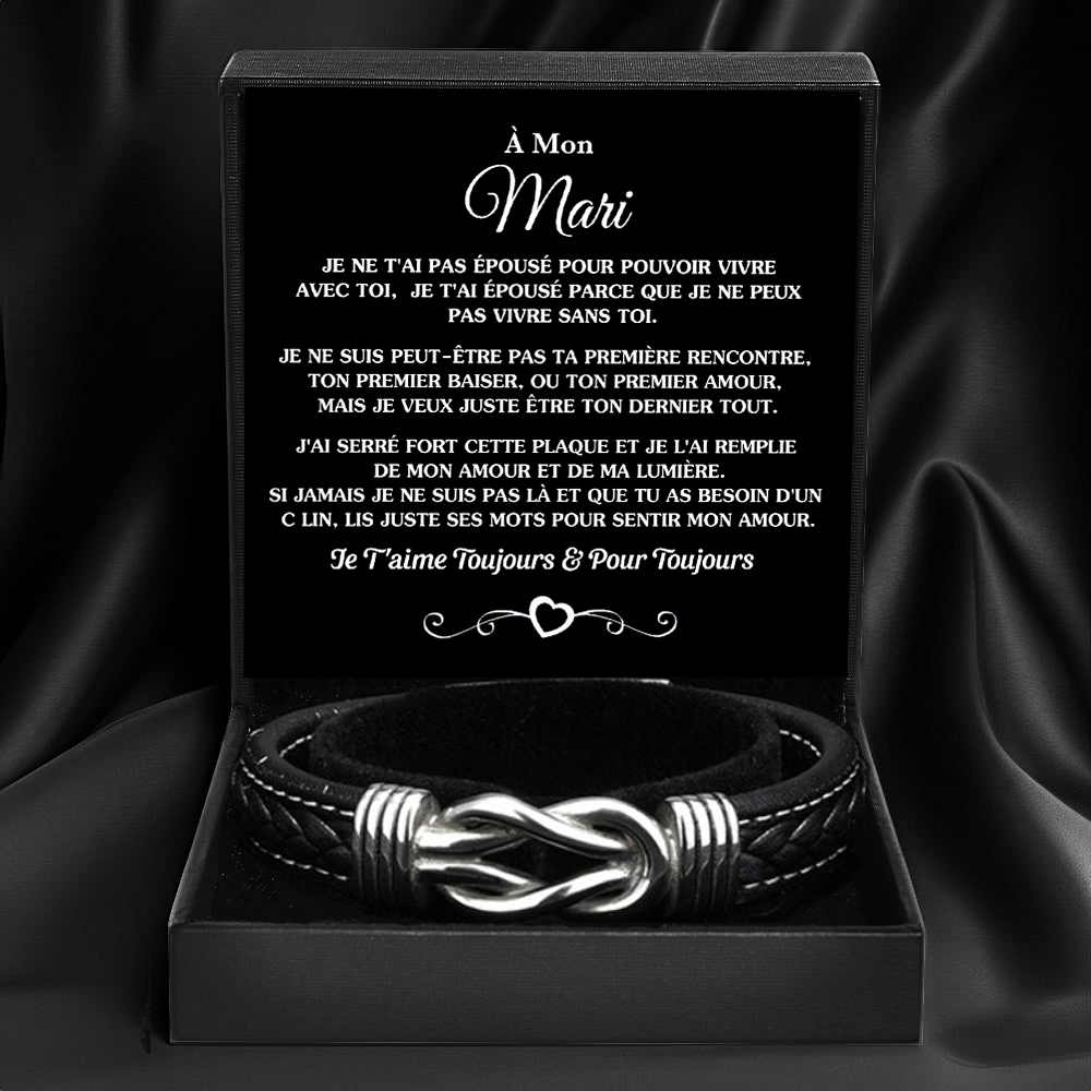 À mon Mari - Bracelet noeud d'amour
