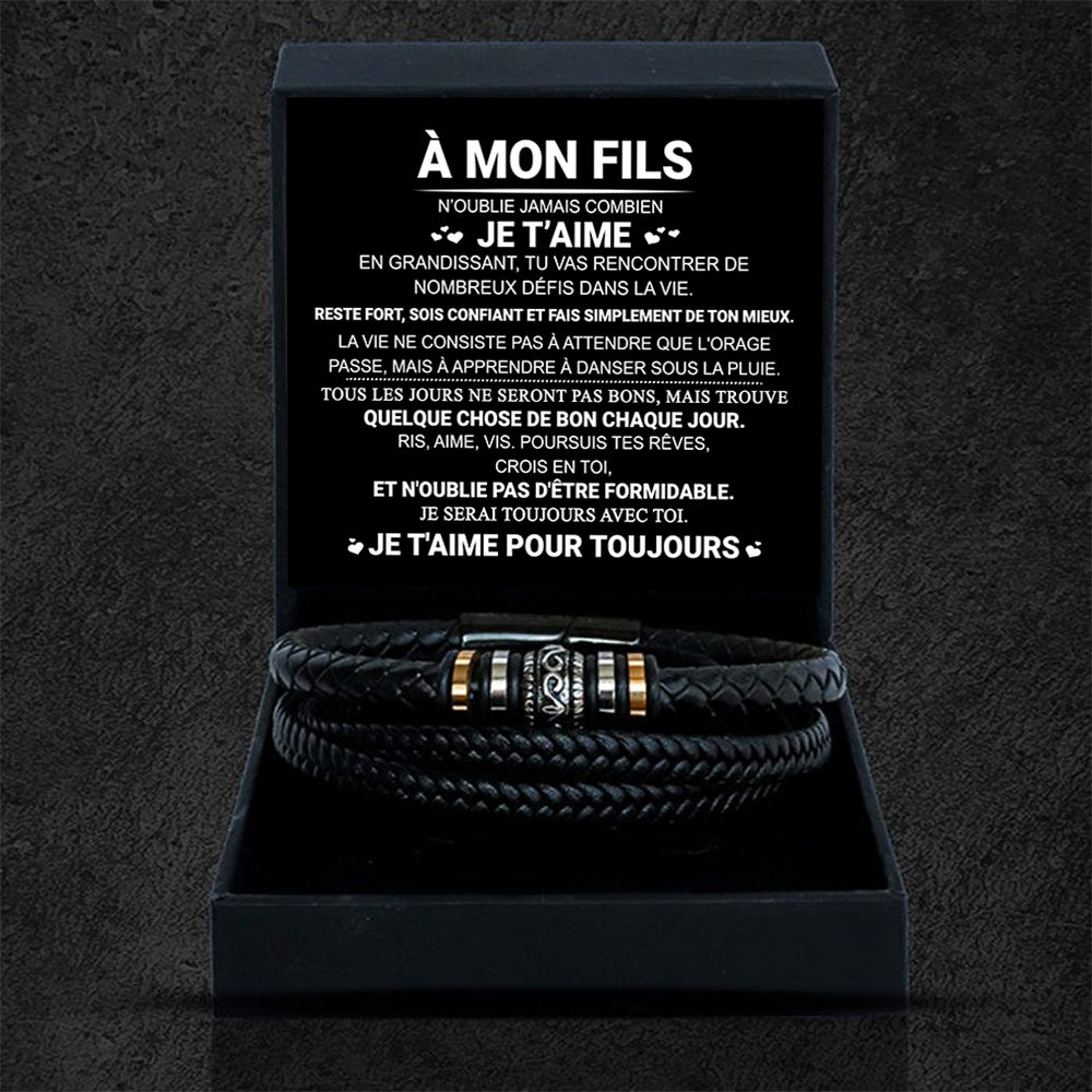 À mon Fils - Je t'aime - bracelet