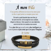 N'oublie jamais combien je t'aime » - Bracelet pour fils