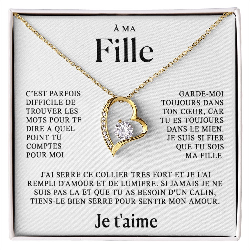 À ma fille - je t'aime - Or