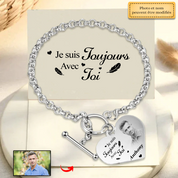 Je Suis Toujours Avec Toi - Bracelet Commémoratif - Or