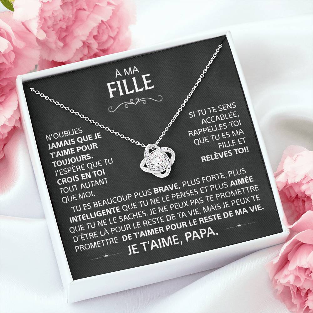 À ma Fille - N'oublie jamais que je t'aime pour toujours - Or